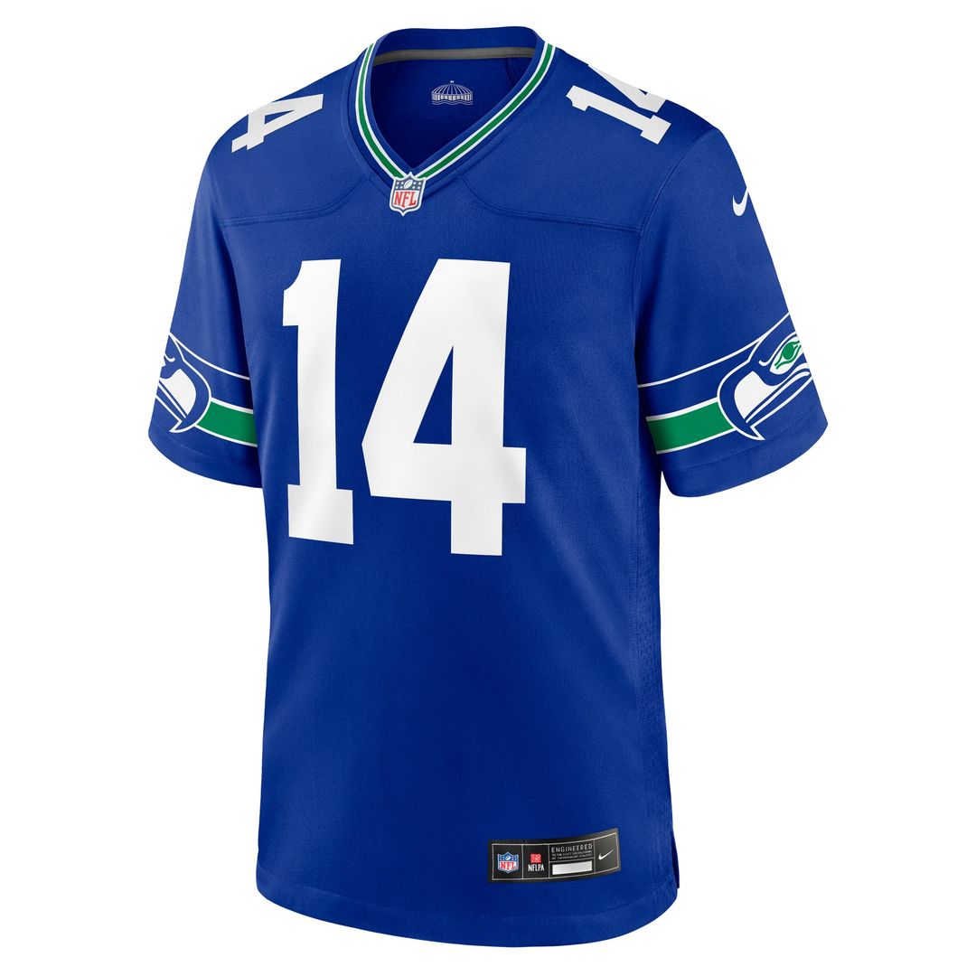 Seattle Seahawks Sam Darnold White Game Jersey product image 11, provided for visual reference and product detail review