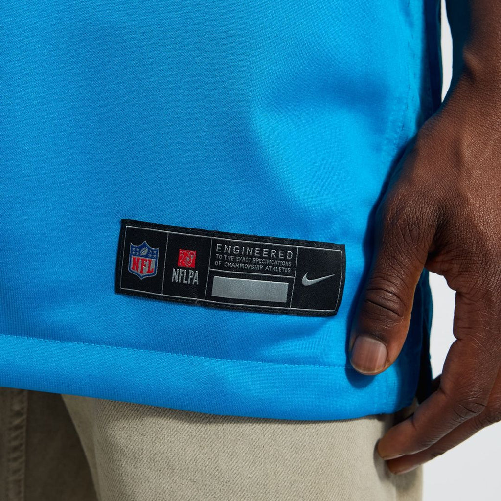Carolina Panthers Jaycee Horn Blue Alternate Game Jersey product image 8, provided for visual reference and product detail
