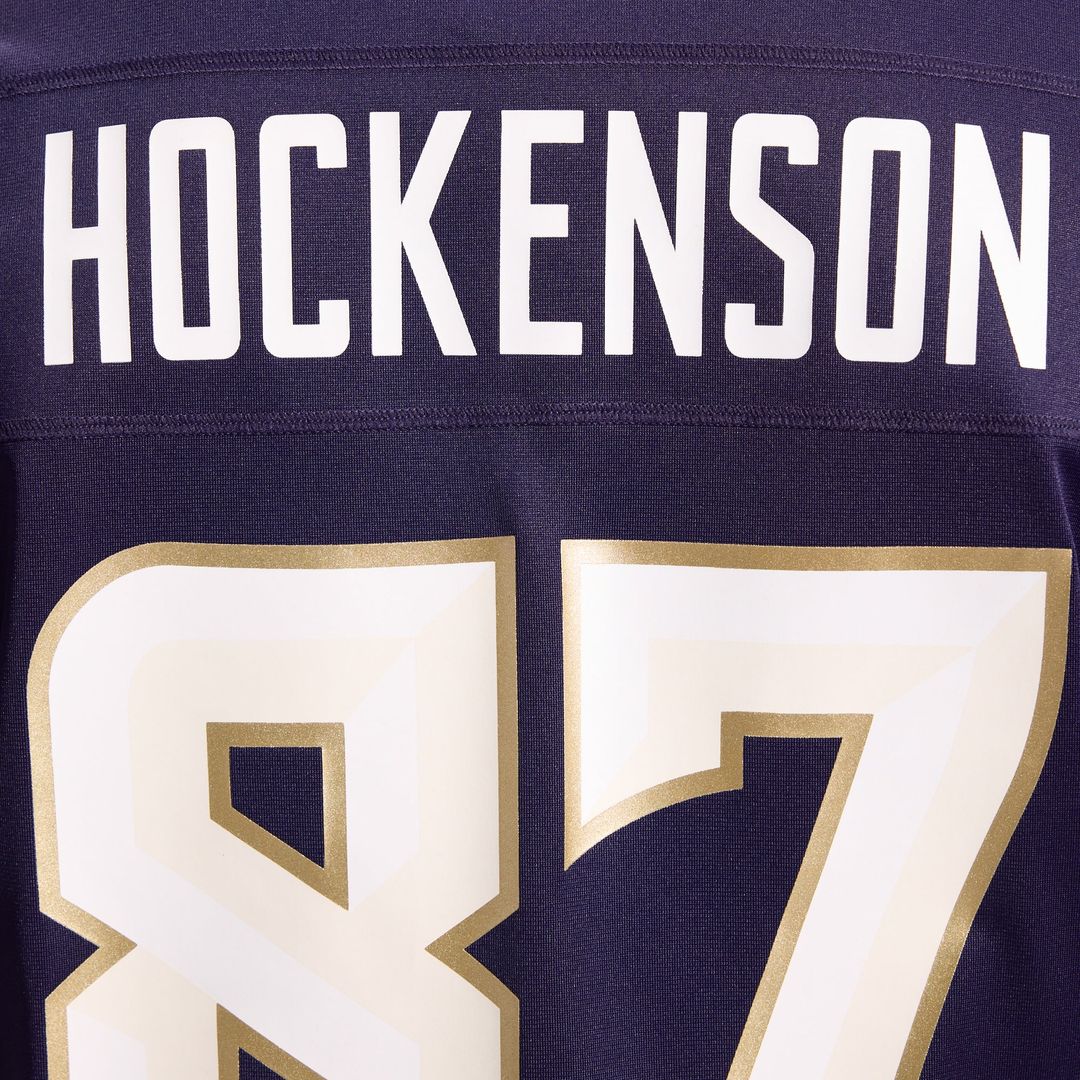 Minnesota Vikings T.J. Hockenson Purple 2026 Rivalries Collection Game Jersey product image 17, provided for visual