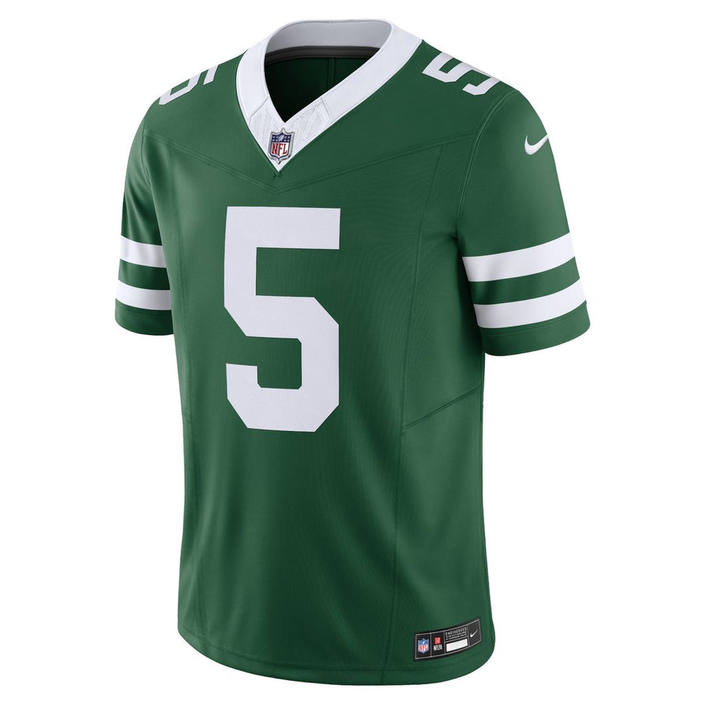 New York Jets Garrett Wilson Legacy White Vapor F.U.S.E. Limited Jersey product image 8, provided for visual reference and