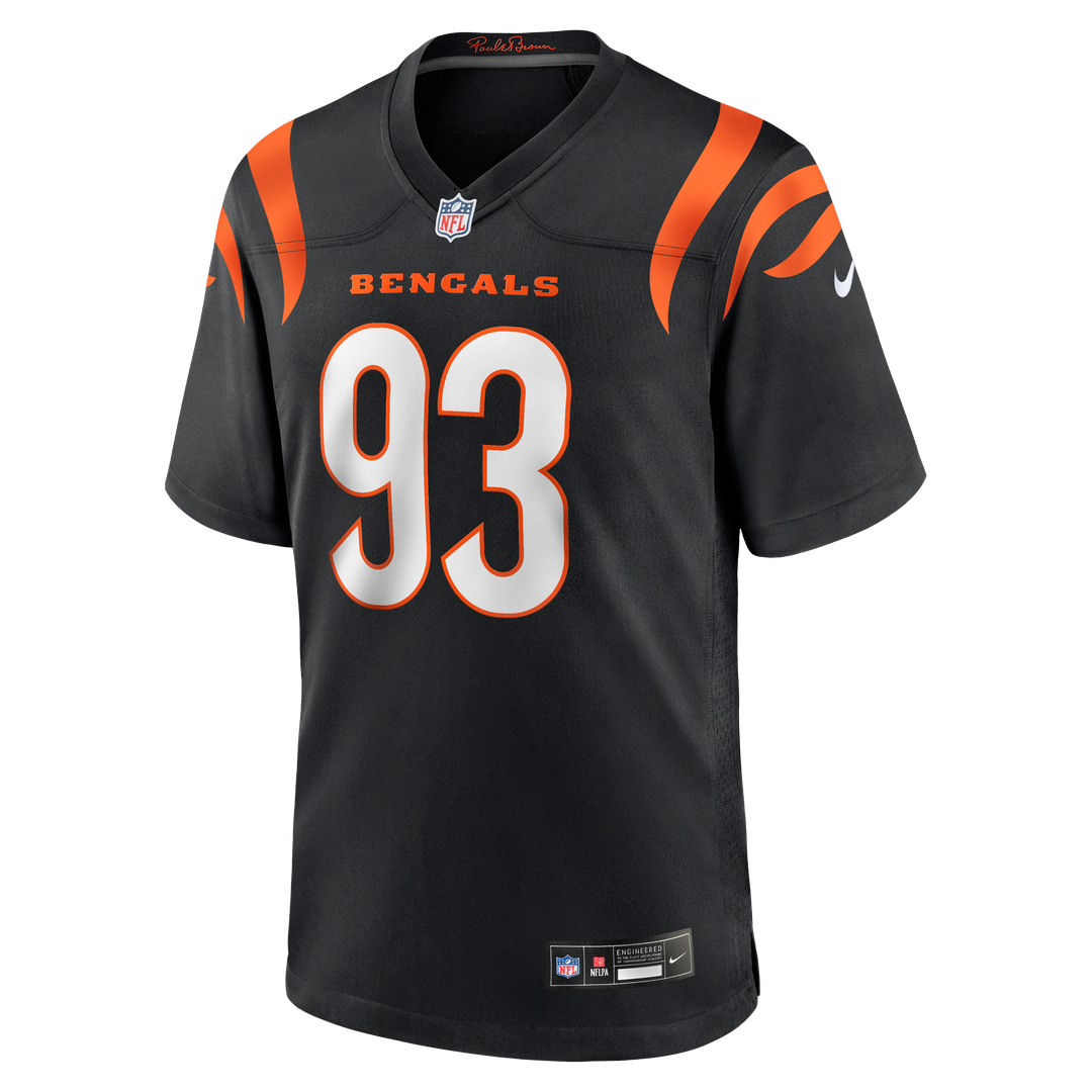 Cincinnati Bengals Jonathan Allen Black Team Game Jersey product image 2, provided for visual reference and product detail