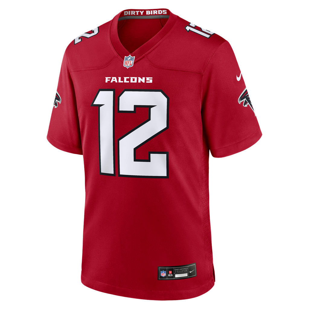 Atlanta Falcons Avieon Terrell Red Game Jersey product image 2, provided for visual reference and product detail review