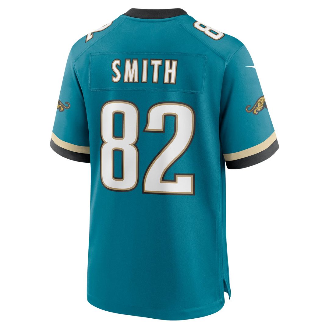 Jacksonville Jaguars Jimmy Smith Teal Retired Player Alternate Game Jersey product image 3, provided for visual reference