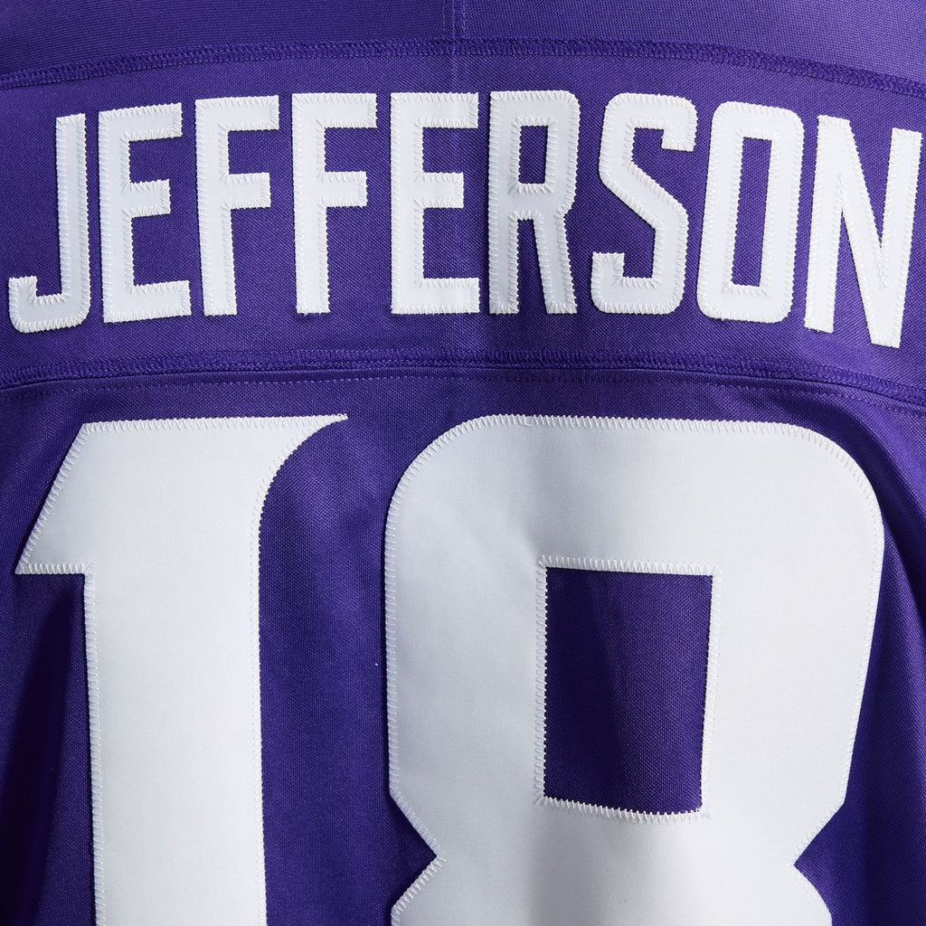 Minnesota Vikings Justin Jefferson White Alternate Vapor F.U.S.E. Stitched Limited Jersey product image 18, provided for
