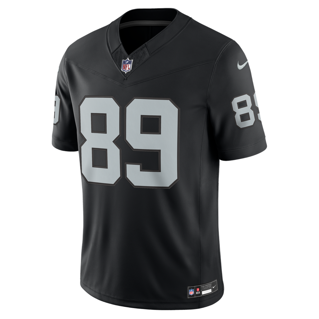 Las Vegas Raiders Brock Bowers White Vapor F.U.S.E. Stitched Limited Jersey product image 12, provided for visual reference
