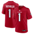 Atlanta Falcons Tua Tagovailoa Red Game Jersey product image 1, provided for visual reference and product detail review