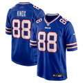 Buffalo Bills Dawson Knox Royal Game Jersey product image 1, provided for visual reference and product detail review
