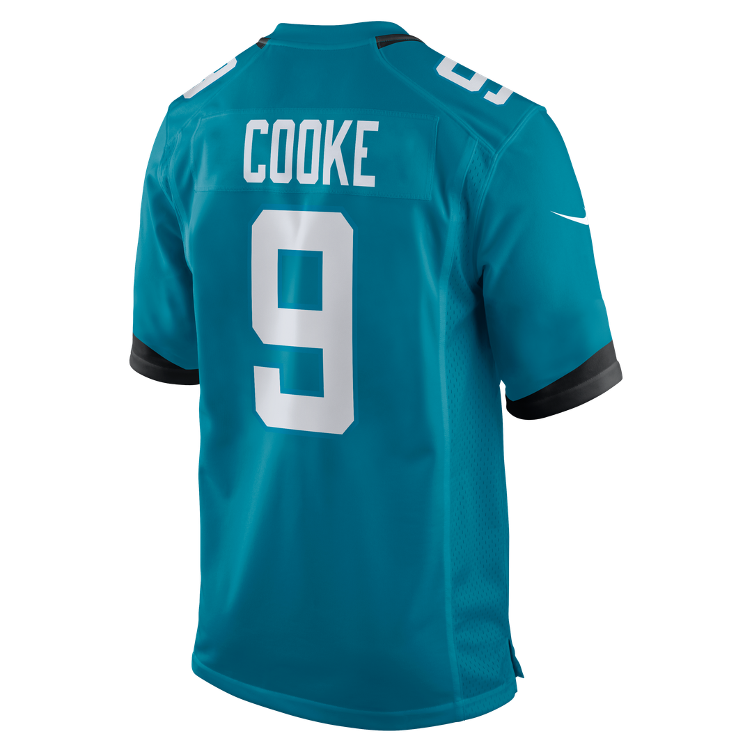 Jacksonville Jaguars Logan Cooke Black Game Jersey product image 15, provided for visual reference and product detail review