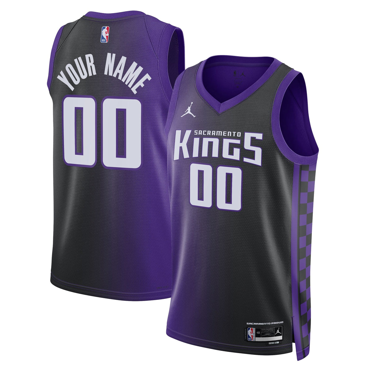 Sacramento Kings Statement Swingman Basketball Jersey - Custom - Unisex product image 1, provided for visual reference and