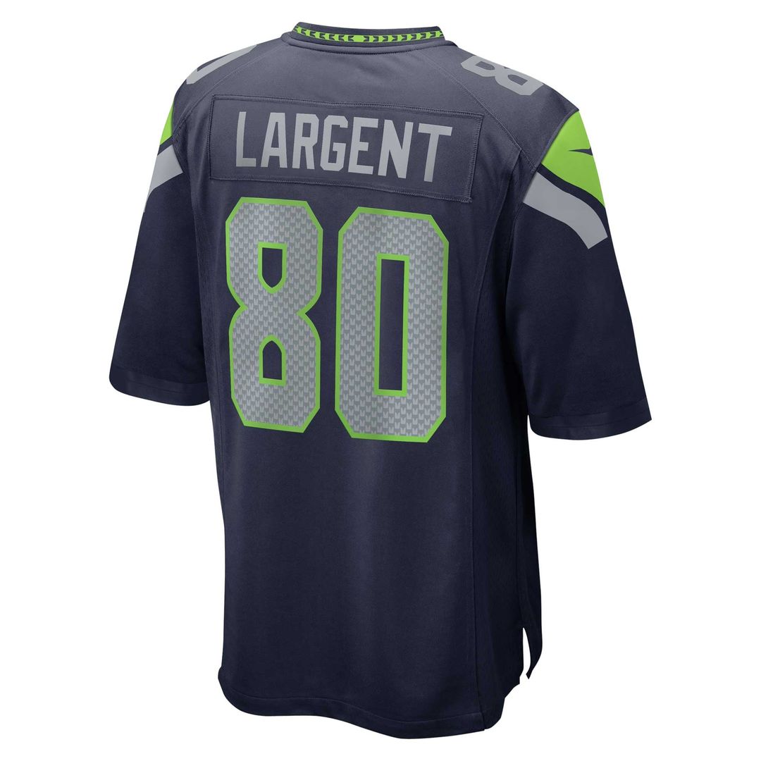 Seattle Seahawks Steve Largent College Navy Retired Player Game Jersey product image 3, provided for visual reference and