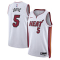 Nikola Jović Miami Heat Association Edition Swingman Jersey - White - Unisex product image 1, provided for visual reference