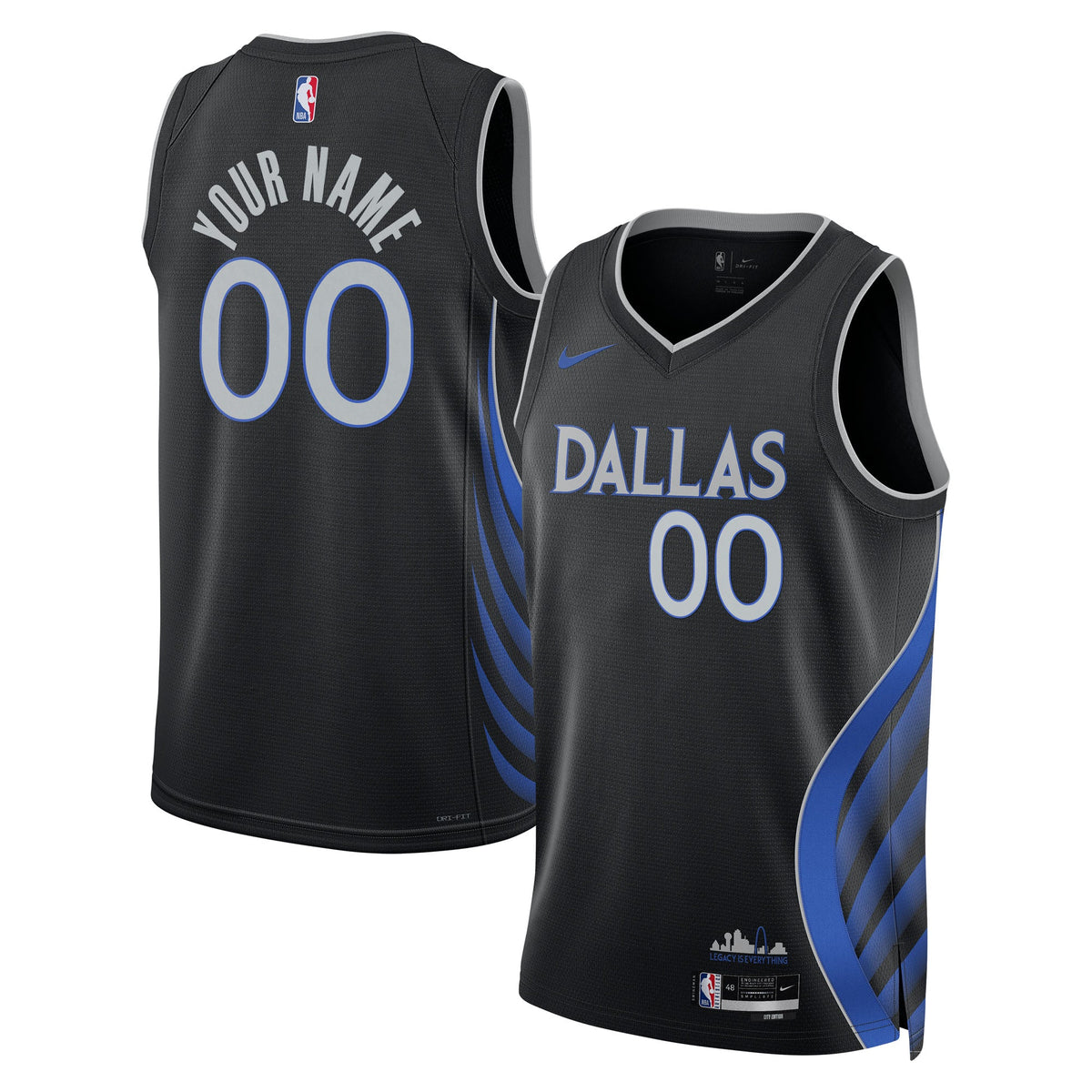 Dallas Mavericks 2025/26 City Edition Swingman Basketball Jersey - Custom - Unisex product image 1, provided for visual