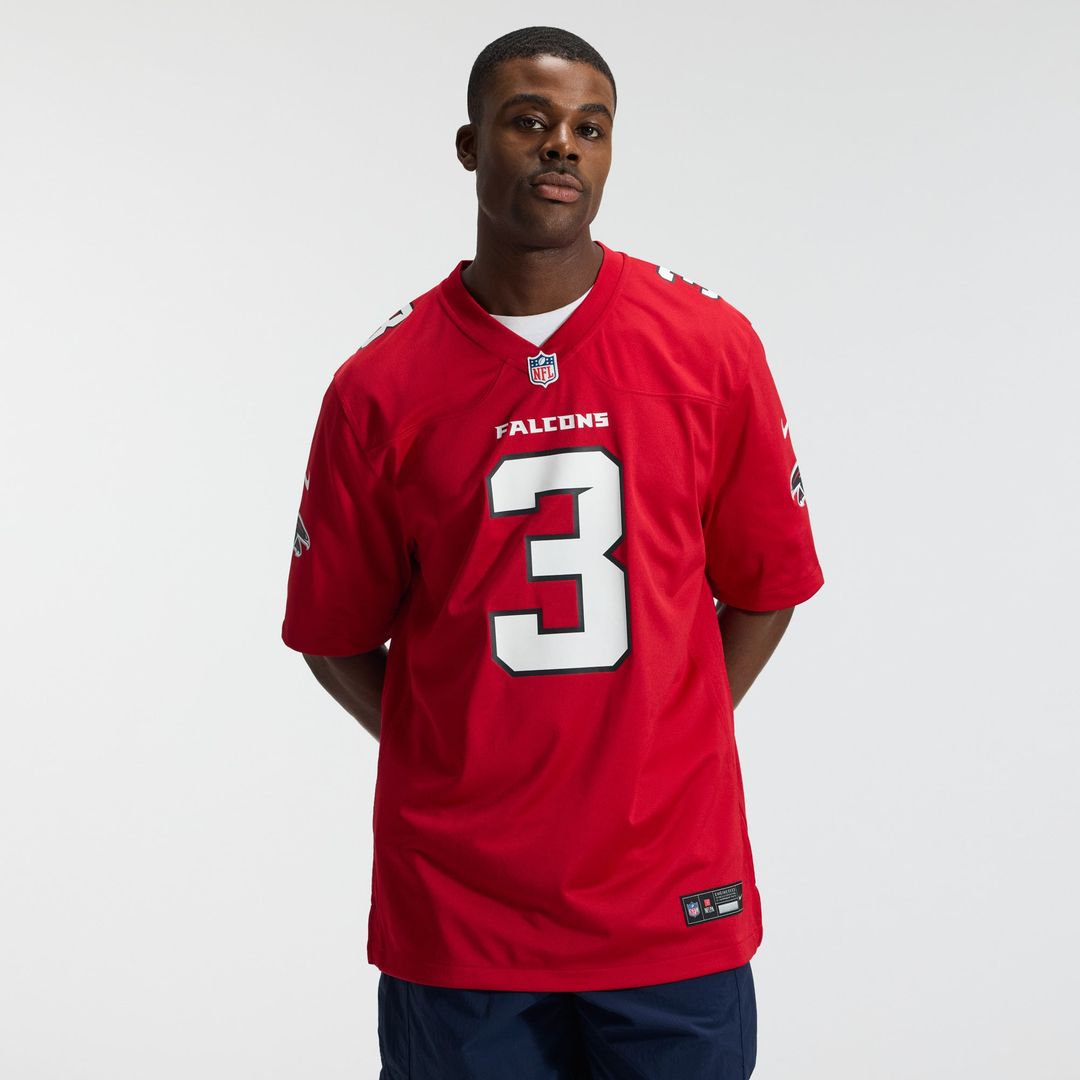 Atlanta Falcons Jessie Bates III White Game Jersey product image 16, provided for visual reference and product detail review