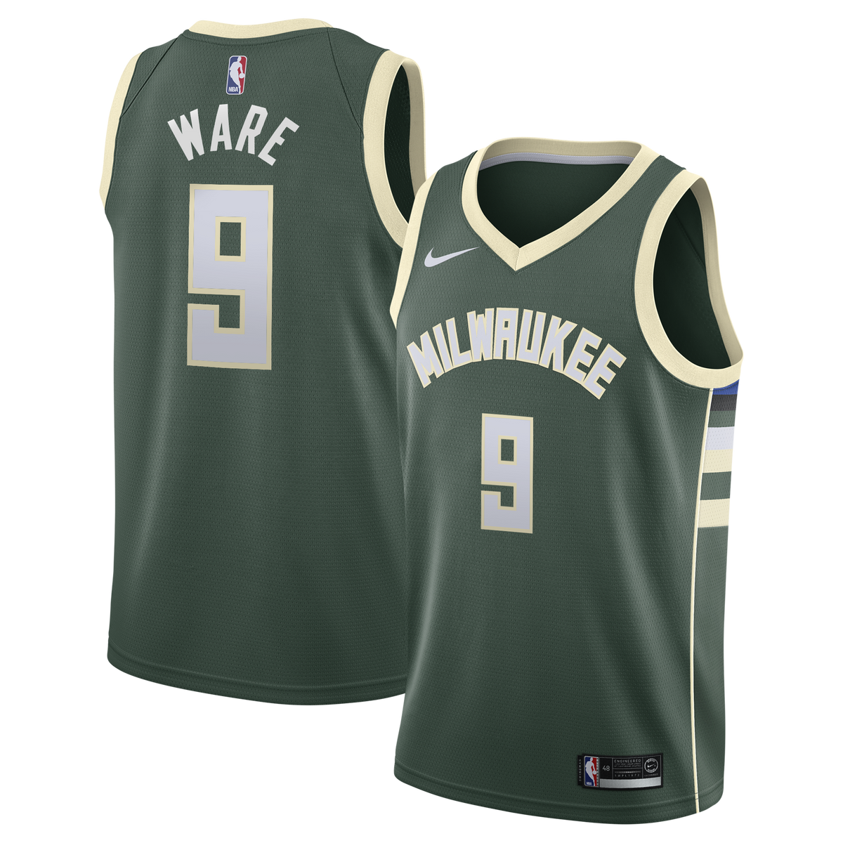 Milwaukee Bucks Nike Icon Edition Swingman Jersey - White product image 2