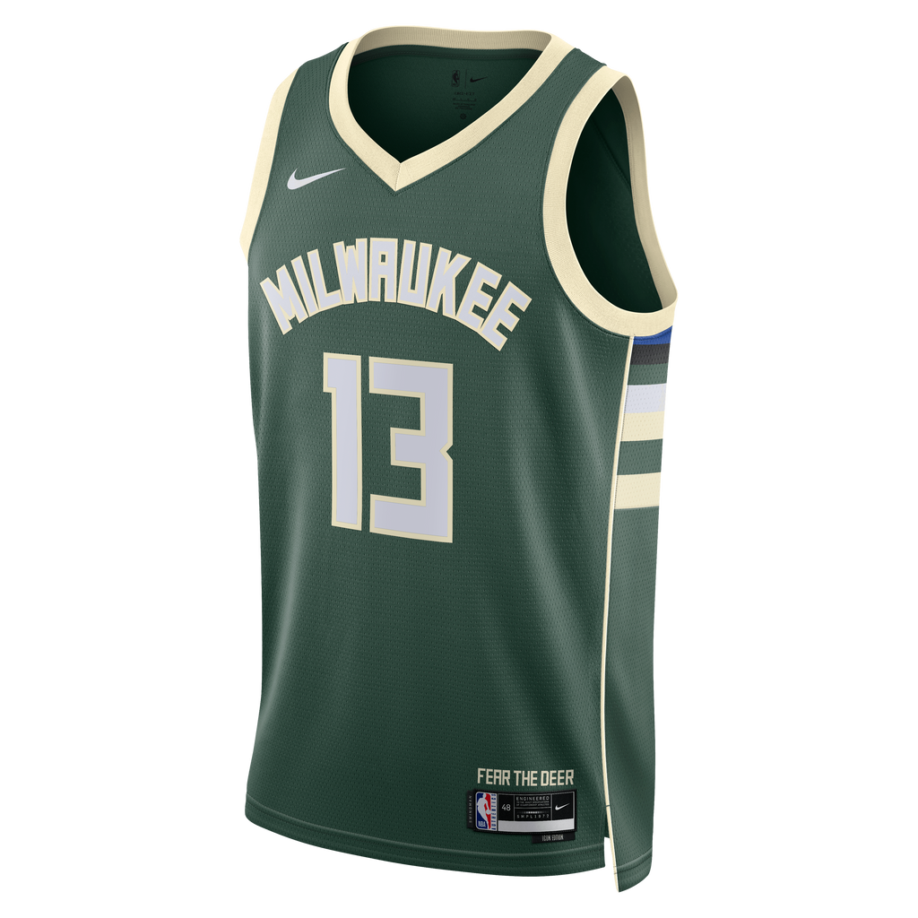 Milwaukee Bucks Nike Icon Edition Swingman Jersey - Hunter product image 3