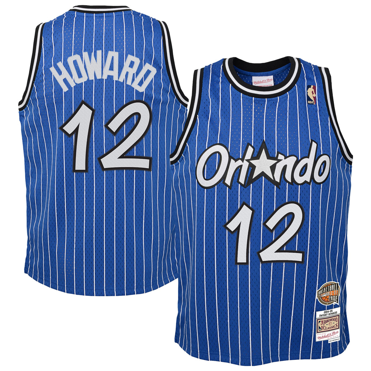 Youth Orlando Magic Dwight Howard Mitchell & Ness Blue 2004/05 Hardwood Classics Swingman Jersey product image 2, provided