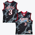 Philadelphia 76ers Allen Iverson 2000 Team Marble Swingman Basketball Jersey - Black product image 1, provided for visual