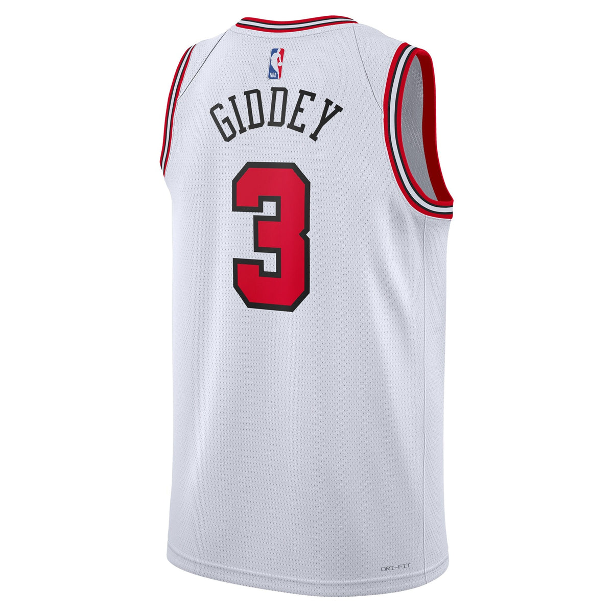 Josh Giddey Chicago Bulls Association Edition Swingman Jersey - White - Unisex product image 4, provided for visual
