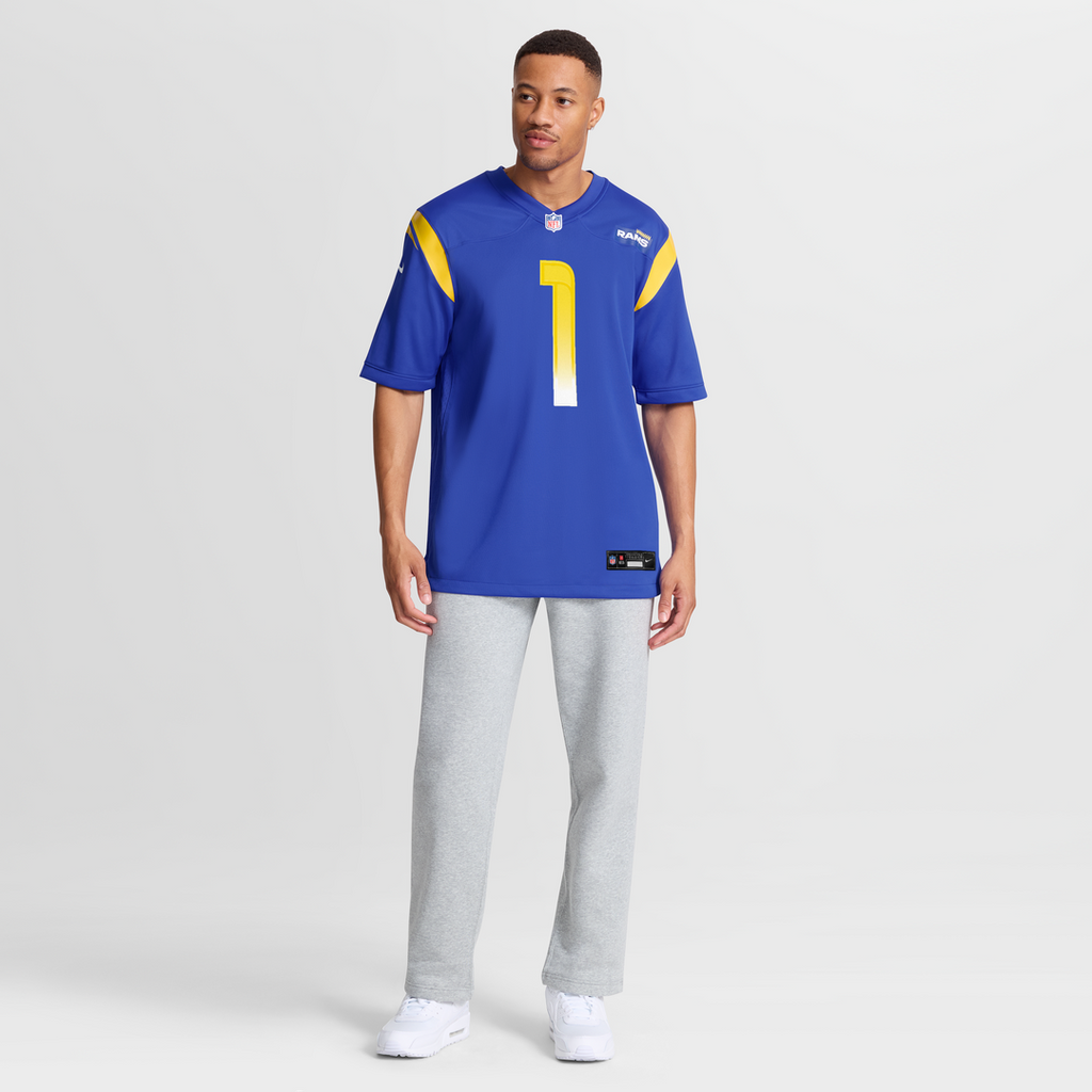 Los Angeles Rams Emmanuel Forbes Jr. Royal Team Game Jersey product image 7, provided for visual reference and product