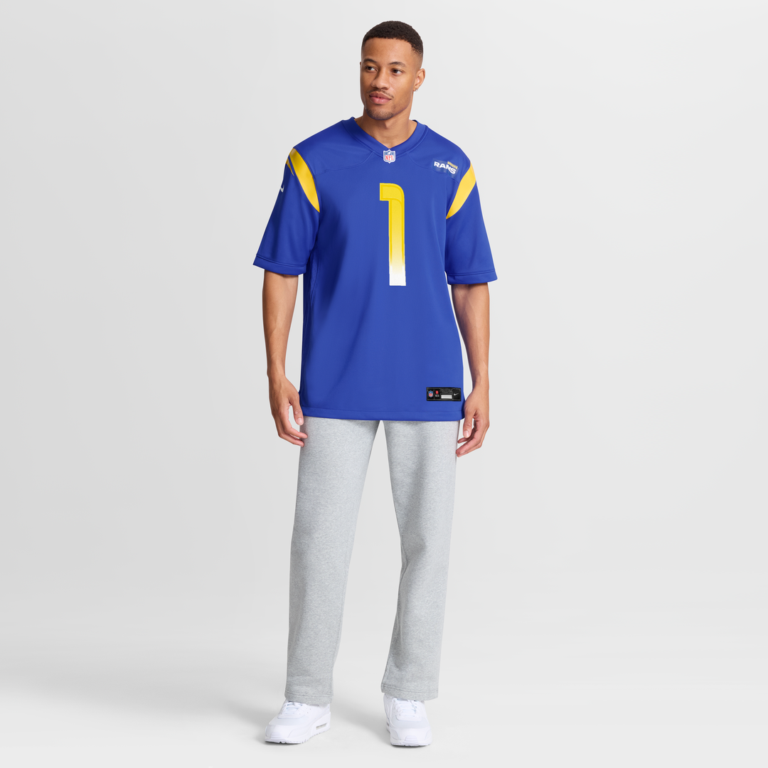 Los Angeles Rams Emmanuel Forbes Jr. Royal Team Game Jersey product image 7, provided for visual reference and product