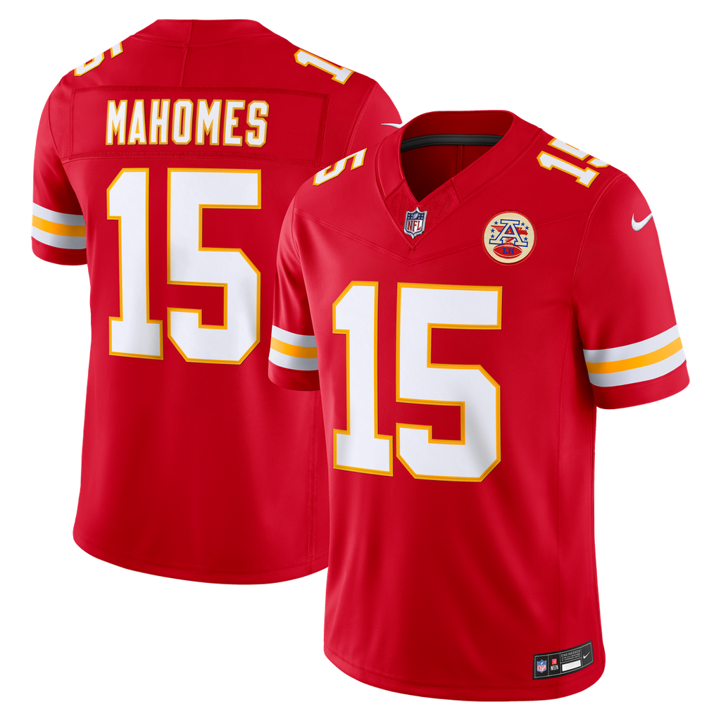 Kansas City Chiefs Patrick Mahomes White Vapor F.U.S.E. Stitched Limited Jersey product image 7, provided for visual