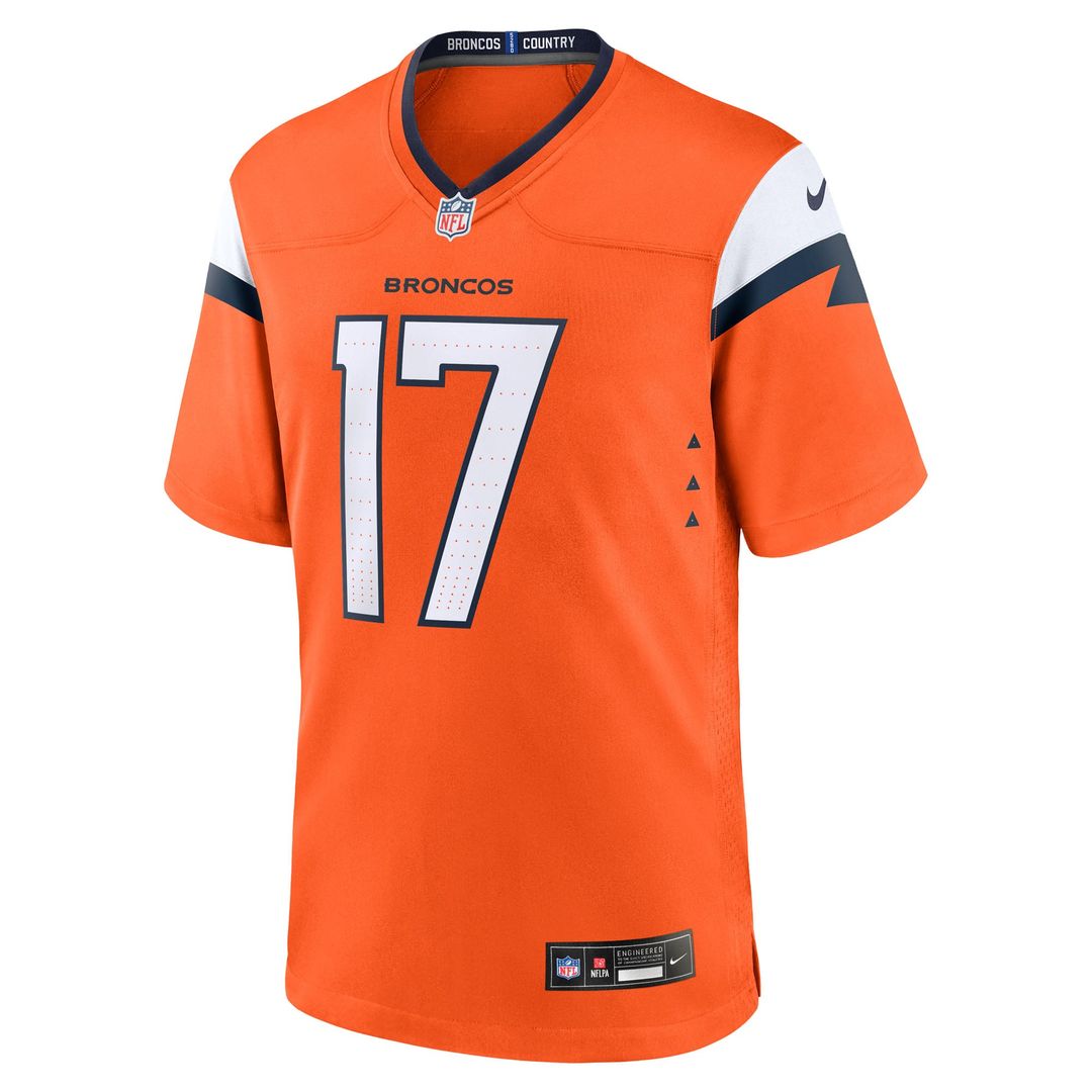 Denver Broncos Lil' Humphrey Orange Team Game Jersey product image 2, provided for visual reference and product detail review