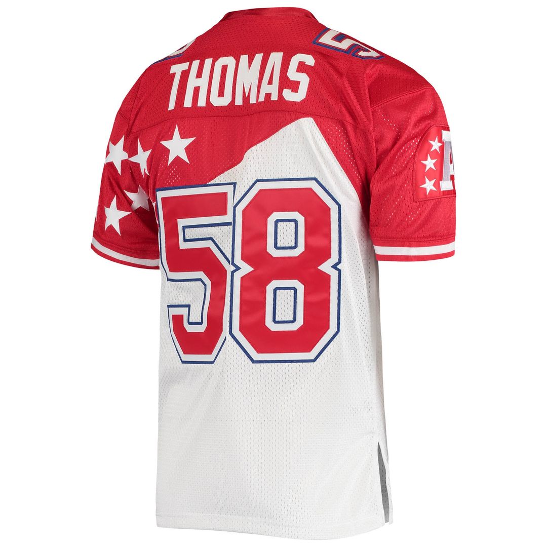 AFC Derrick Thomas White/Red 1995 Pro Bowl Authentic Jersey product image 3, provided for visual reference and product