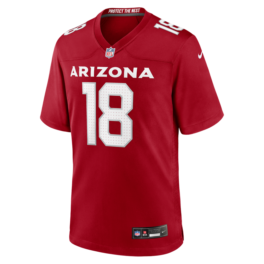 Arizona Cardinals Marvin Harrison Jr. Cardinal Player Game Jersey product image 2, provided for visual reference and product