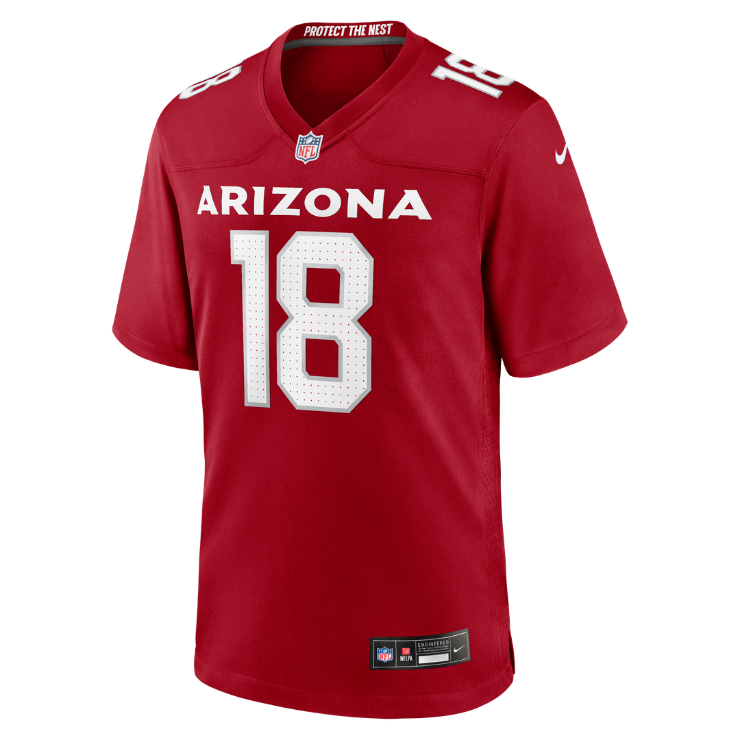 Arizona Cardinals Marvin Harrison Jr. Cardinal Player Game Jersey product image 2, provided for visual reference and product