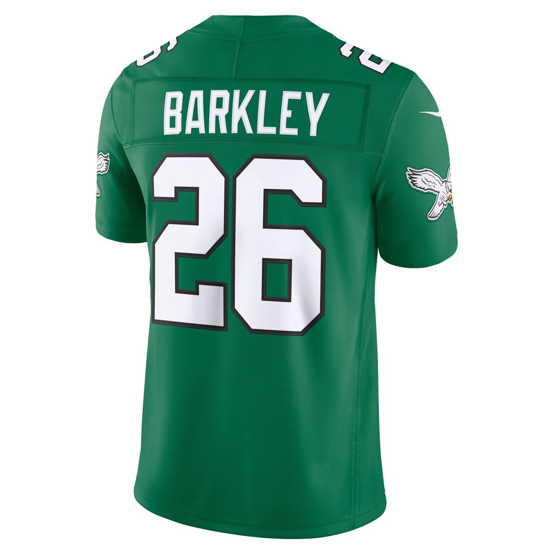 Philadelphia Eagles Saquon Barkley Kelly Green Alternate Vapor F.U.S.E. Stitched Limited Jersey product image 3, provided