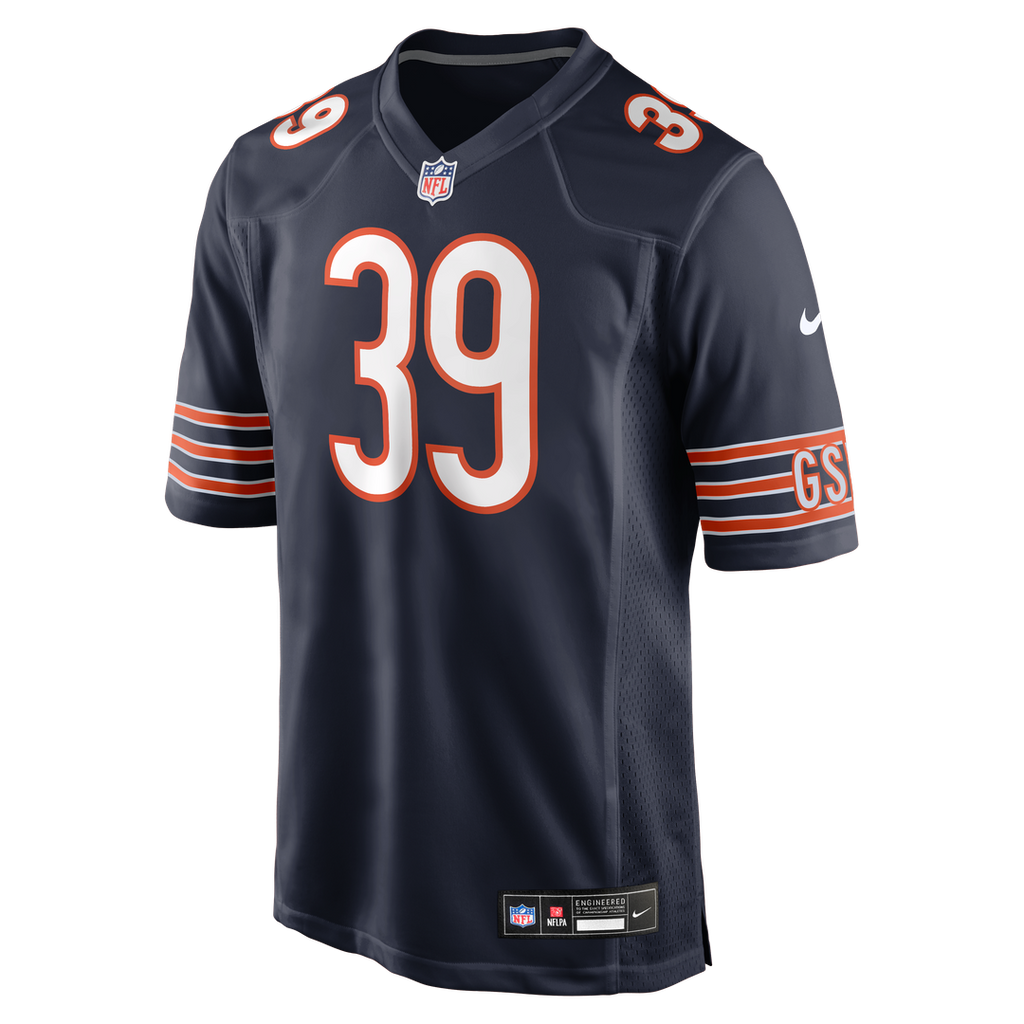 Chicago Bears Josh Blackwell Navy Game Player Jersey product image 2, provided for visual reference and product detail review