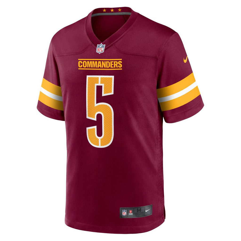Washington Commanders Jayden Daniels Burgundy Player Game Jersey product image 2, provided for visual reference and product