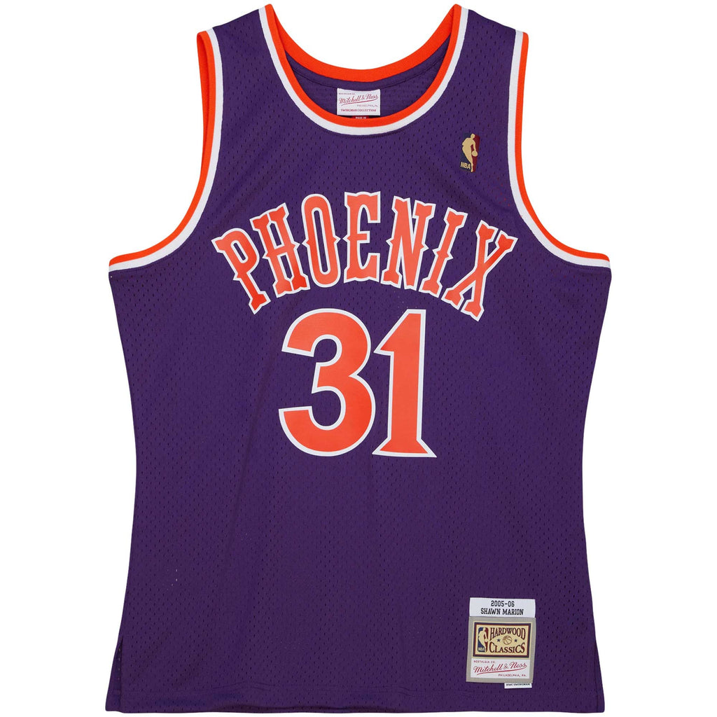 Phoenix Suns Shawn Marion Mitchell & Ness Purple 2005/06 Hardwood Classics Swingman Jersey for Men product image 3, provided