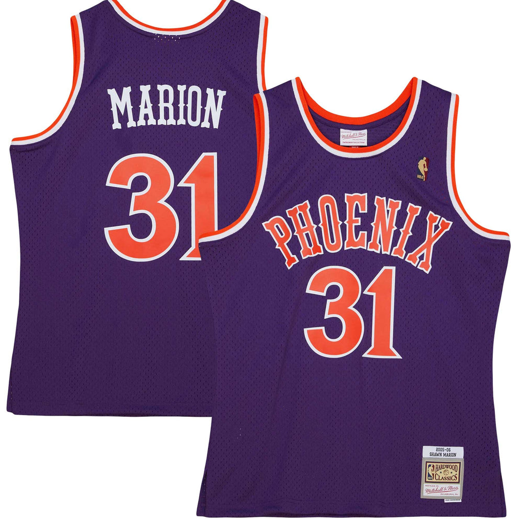 Phoenix Suns Shawn Marion Mitchell & Ness Purple 2005/06 Hardwood Classics Swingman Jersey for Men product image 1, provided