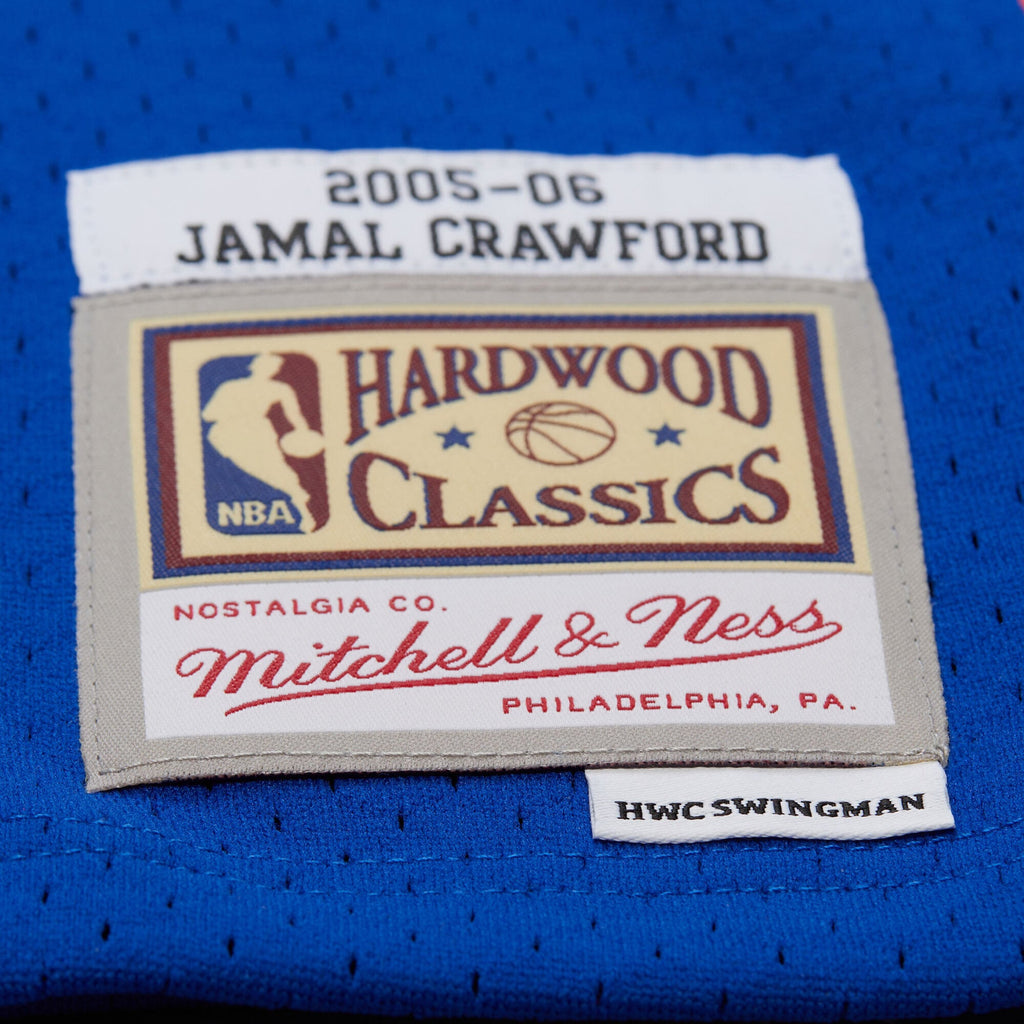 New York Knicks Jamal Crawford Mitchell & Ness Blue 2005/06 Hardwood Classics Swingman Jersey for Men product image 7,