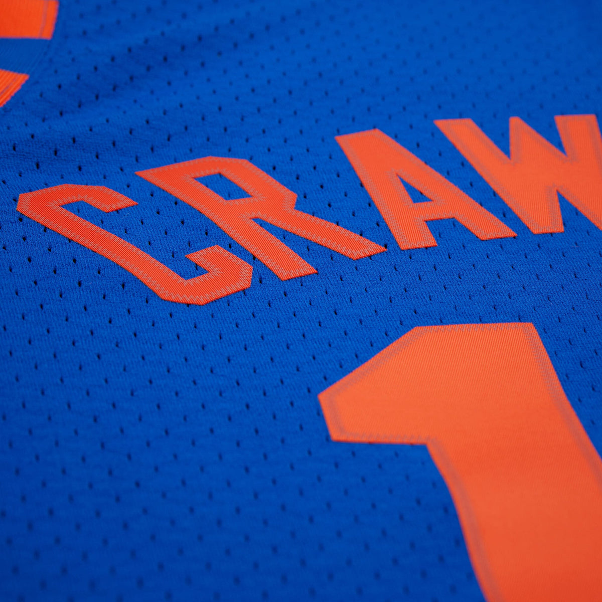 New York Knicks Jamal Crawford Mitchell & Ness Blue 2005/06 Hardwood Classics Swingman Jersey for Men product image 8,