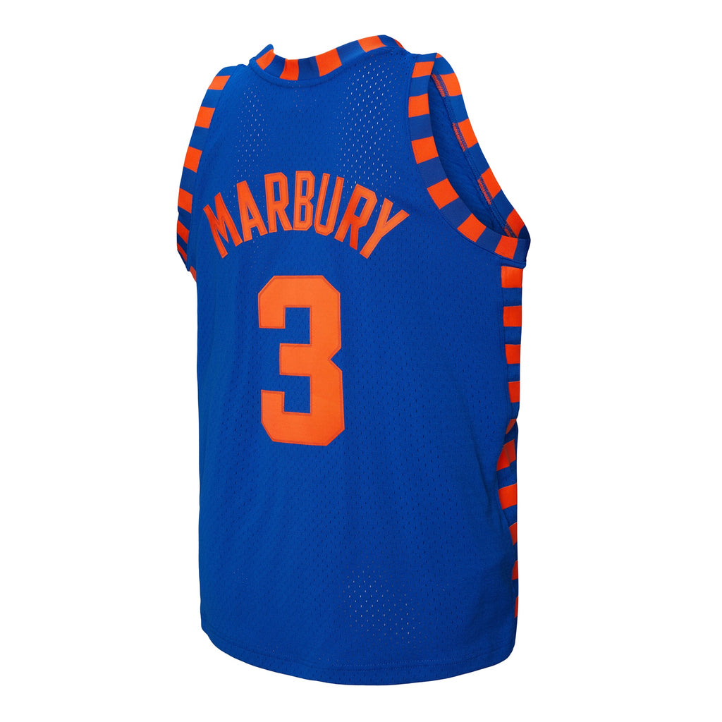 New York Knicks Stephon Marbury Mitchell & Ness Blue 2005/06 Hardwood Classics Swingman Jersey for Men product image 4,
