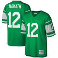 New York Jets Joe Namath Green Big & Tall 1968 Retired Player Replica Jersey product image 1, provided for visual reference