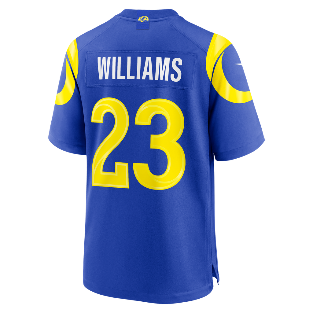 Los Angeles Rams Kyren Williams White White Game Player Jersey product image 9, provided for visual reference and product