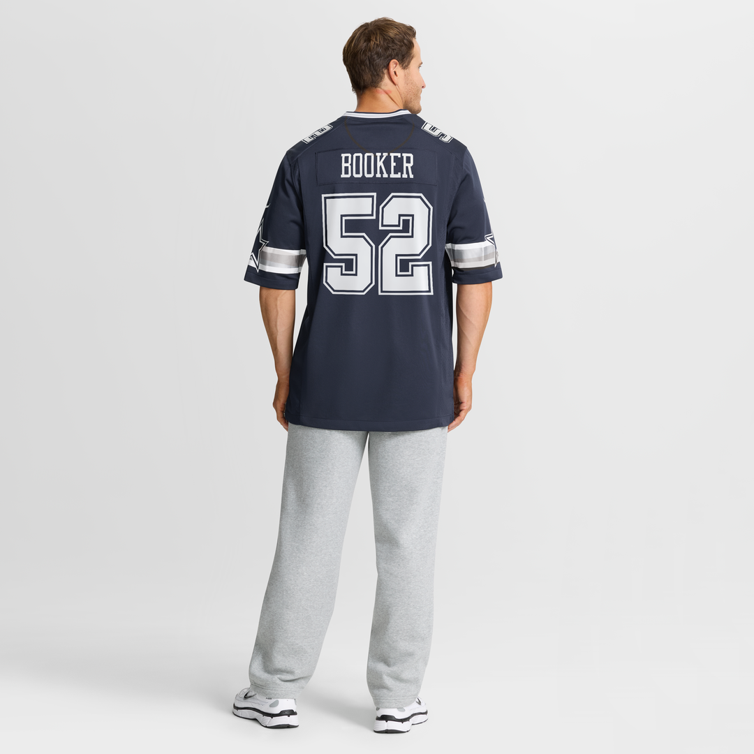 Dallas Cowboys Tyler Booker Navy Team Game Jersey product image 8, provided for visual reference and product detail review
