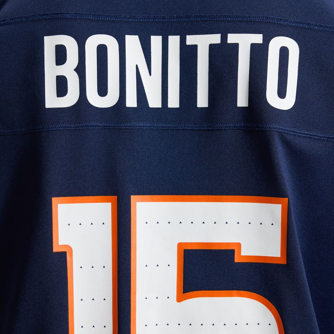 Denver Broncos Nik Bonitto Orange Team Game Jersey product image 28, provided for visual reference and product detail review