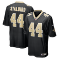 New Orleans Saints Isaiah Stalbird Black Team Game Jersey product image 1, provided for visual reference and product detail