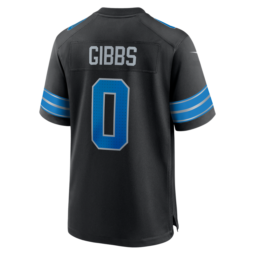 Detroit Lions Jahmyr Gibbs White Game Player Jersey product image 13, provided for visual reference and product detail review
