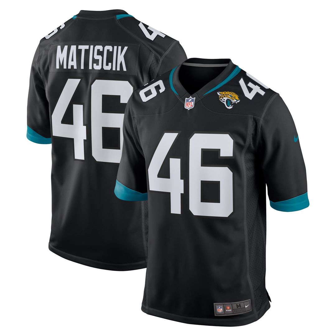 Jacksonville Jaguars Ross Matiscik Teal Game Jersey product image 17, provided for visual reference and product detail review