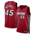 Davion Mitchell Miami Heat Statement Edition Swingman Jersey - Red - Unisex product image 1, provided for visual reference