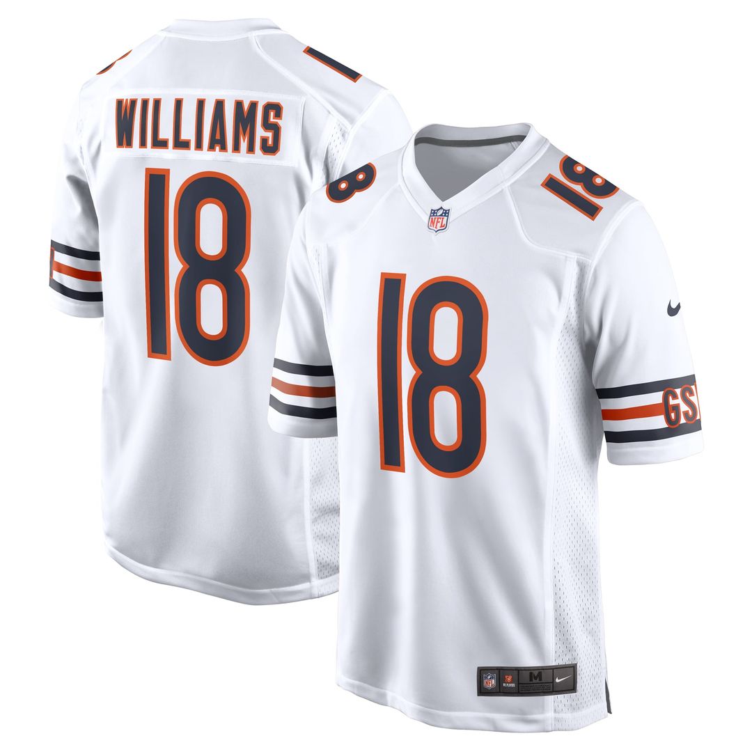 Chicago Bears Caleb Williams White First Round Pick Player Game Jersey product image 7, provided for visual reference and