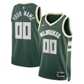 Milwaukee Bucks Icon Swingman Basketball Jersey - Custom - Unisex product image 1, provided for visual reference and product