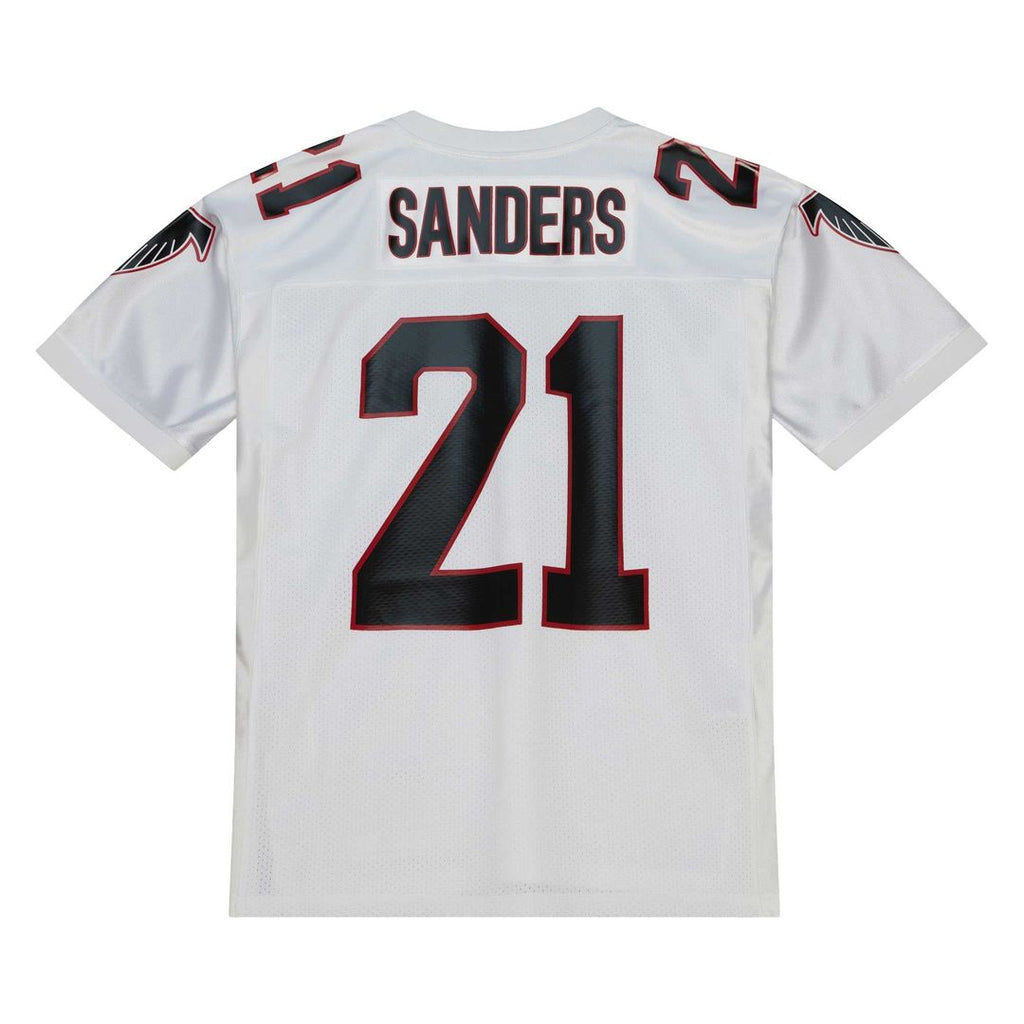 Atlanta Falcons 1991 Deion Sanders White Authentic Throwback Retired Player Jersey product image 3, provided for visual