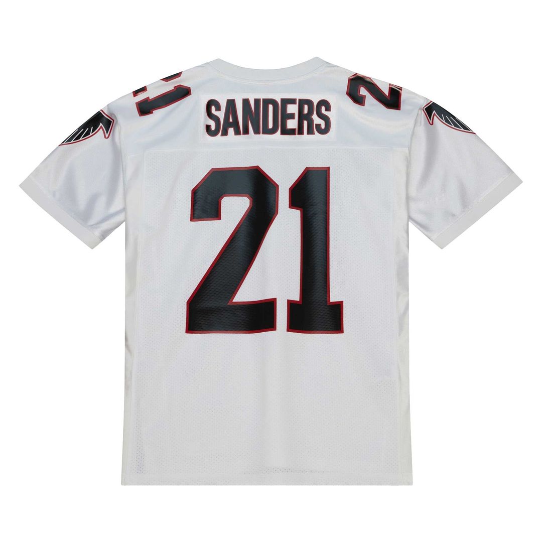 Atlanta Falcons 1991 Deion Sanders White Authentic Throwback Retired Player Jersey product image 3, provided for visual