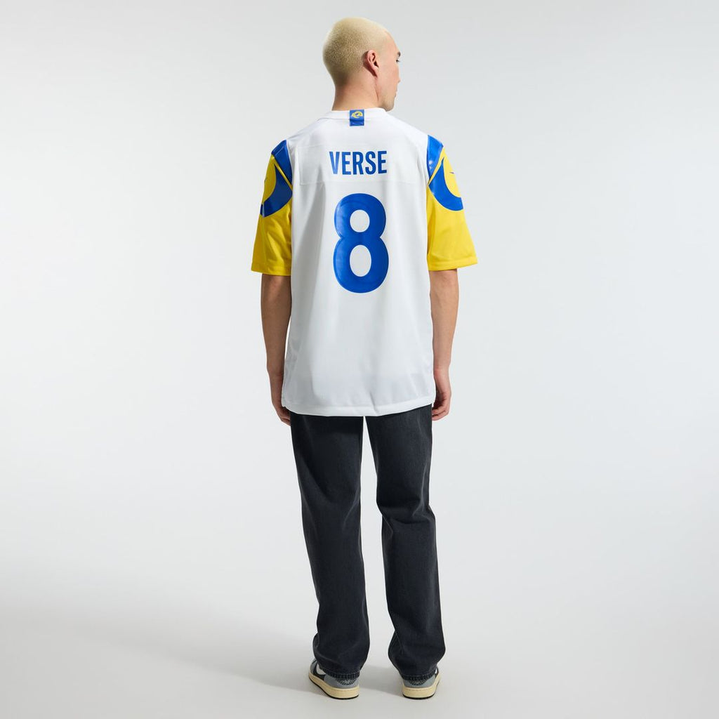 Los Angeles Rams Jared Verse White White Game Player Jersey product image 5, provided for visual reference and product